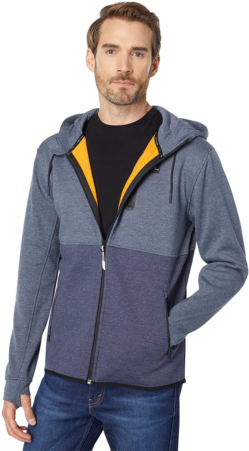Rip Curl Mens Departed Anti Series Technical Zip Up Hooded Sweatshirt