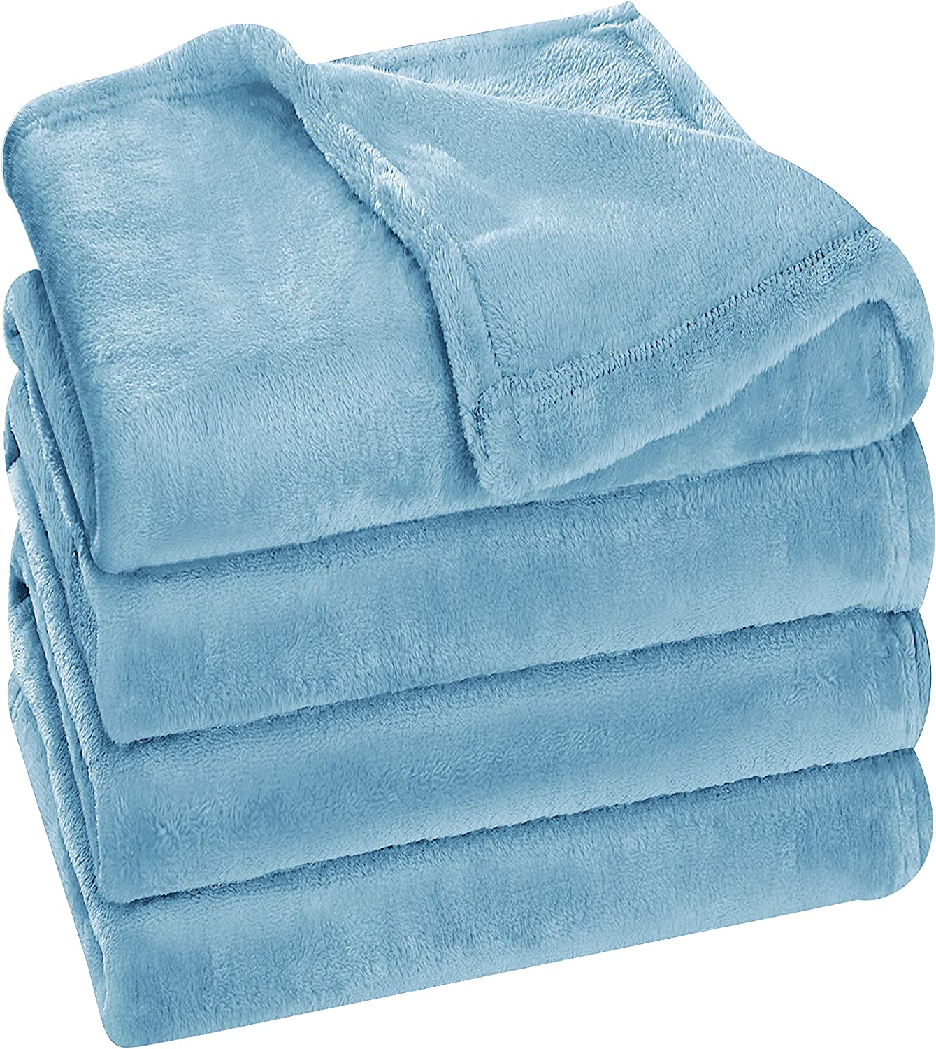 Utopia Bedding Fleece Blanket King Size Turquoise 300gSM Luxury