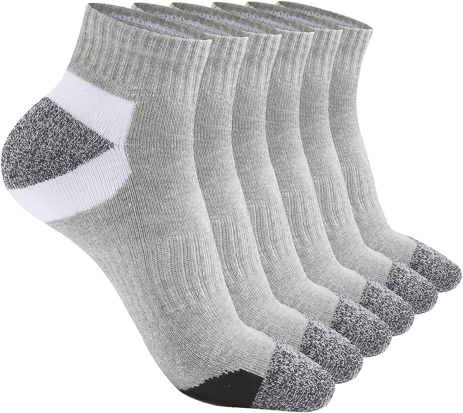 Hepsibah Womens Athletic Ankle Socks Cotton Thick Cushion Low Cut Running  Sport | eBay