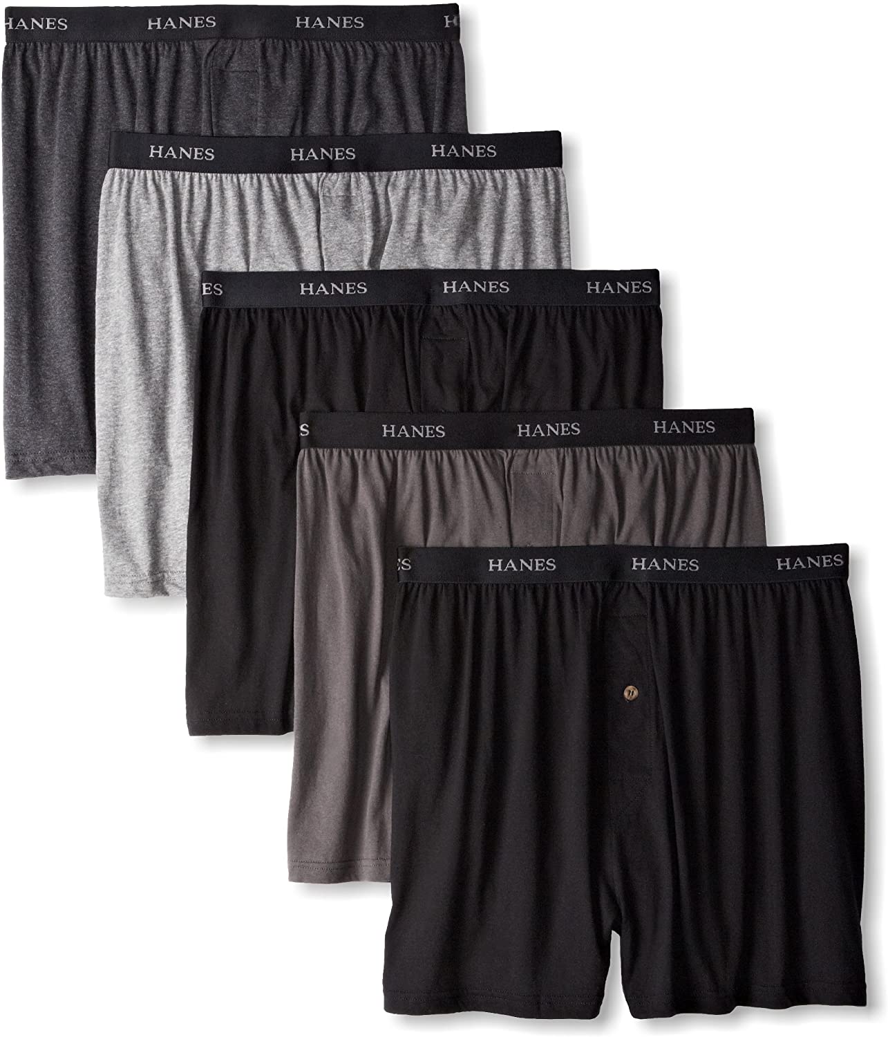 hanes button fly boxers