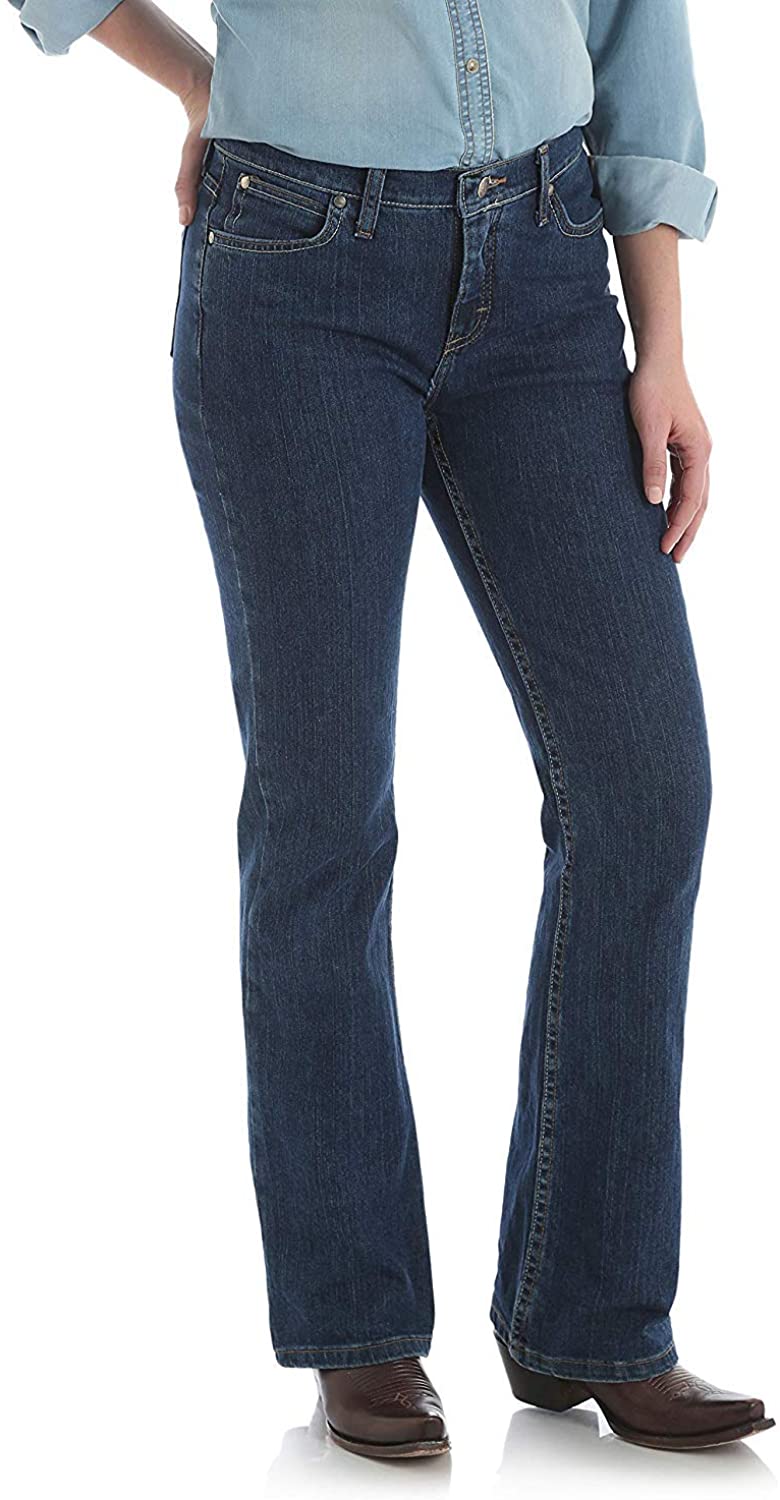 Wrangler Women's As Real As Wrangler Classic Fit Mid Rise Boot Cut Jean |  eBay