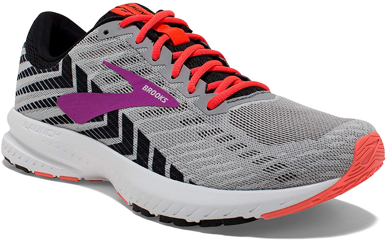 Red Brooks Launch 6 Womens Running Shoes 