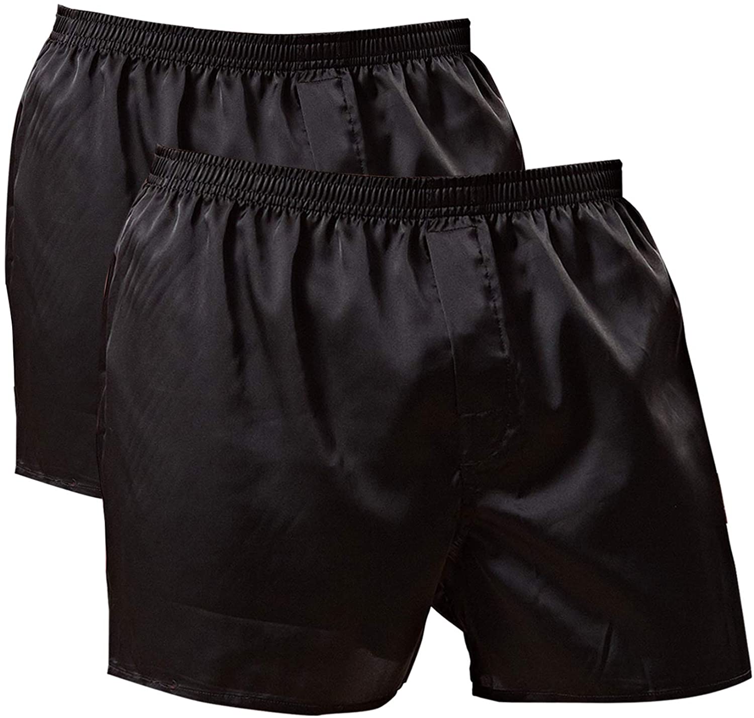 QaikYune Mens Satin Boxers Shorts Silk Sleep Pajama Shorts 