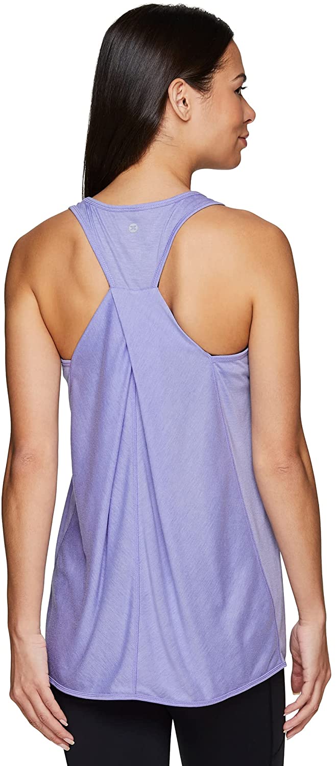 RBX Active Women's Fashion Back Detail Flowy Yoga Tank Top, Capri Blue,  Small : : Clothing, Shoes & Accessories