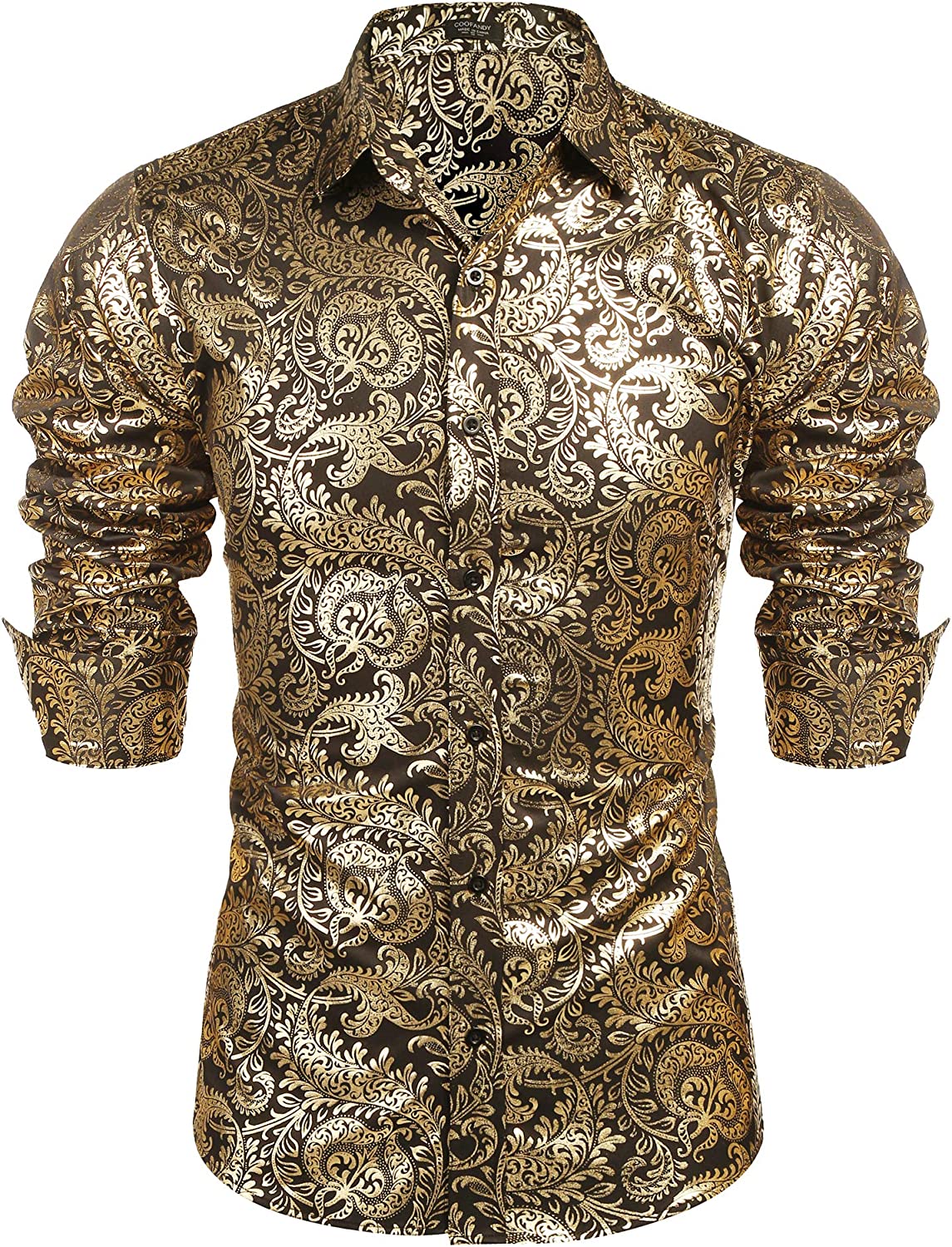 vocaal Eenvoud Verdorde COOFANDY Men's Luxury Design Shirts Floral Dress Shirt Casual Button Down  Shirts | eBay