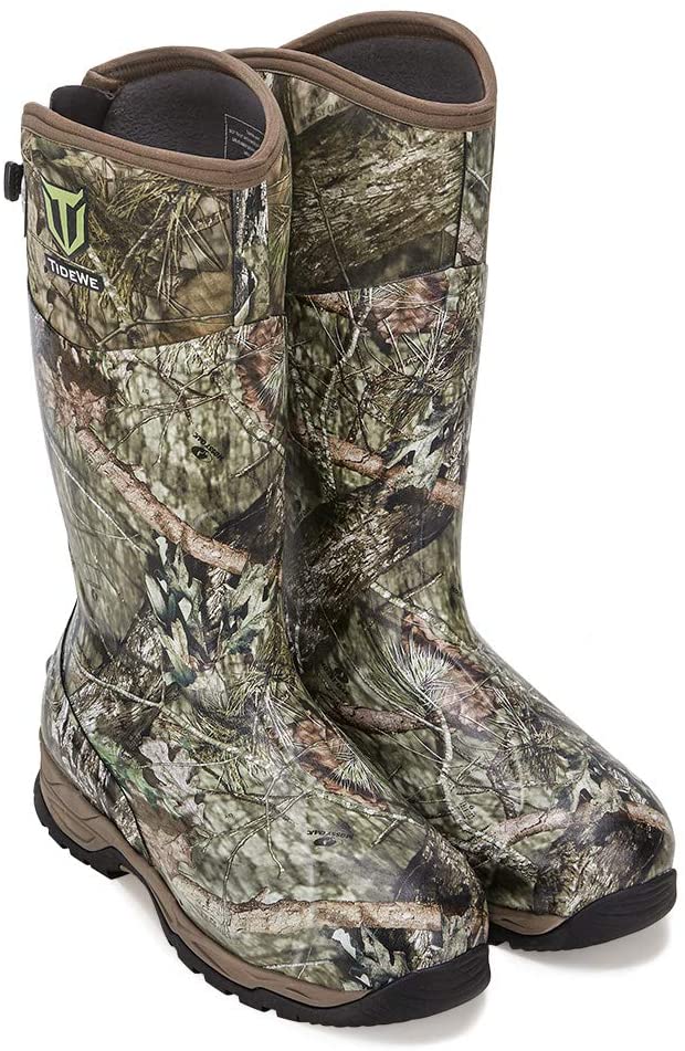 camo rubber hunting boots