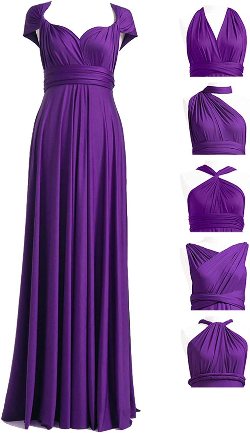 72styles Velvet Infinity Dress with Bandeau,Convertible Bridesmaid Dresses,Plus  Size Velvet Wrap Maxi Long Dress Multiway Formal Dress Burgundy at   Women's Clothing store