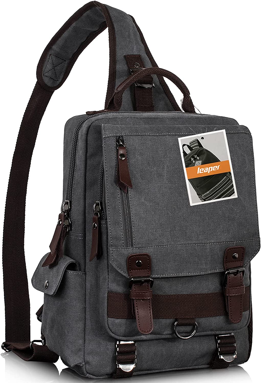  Leaper Messenger Bag Outdoor Cross Body Bag Sling Bag Shoulder  Bag Black : Clothing, Shoes & Jewelry