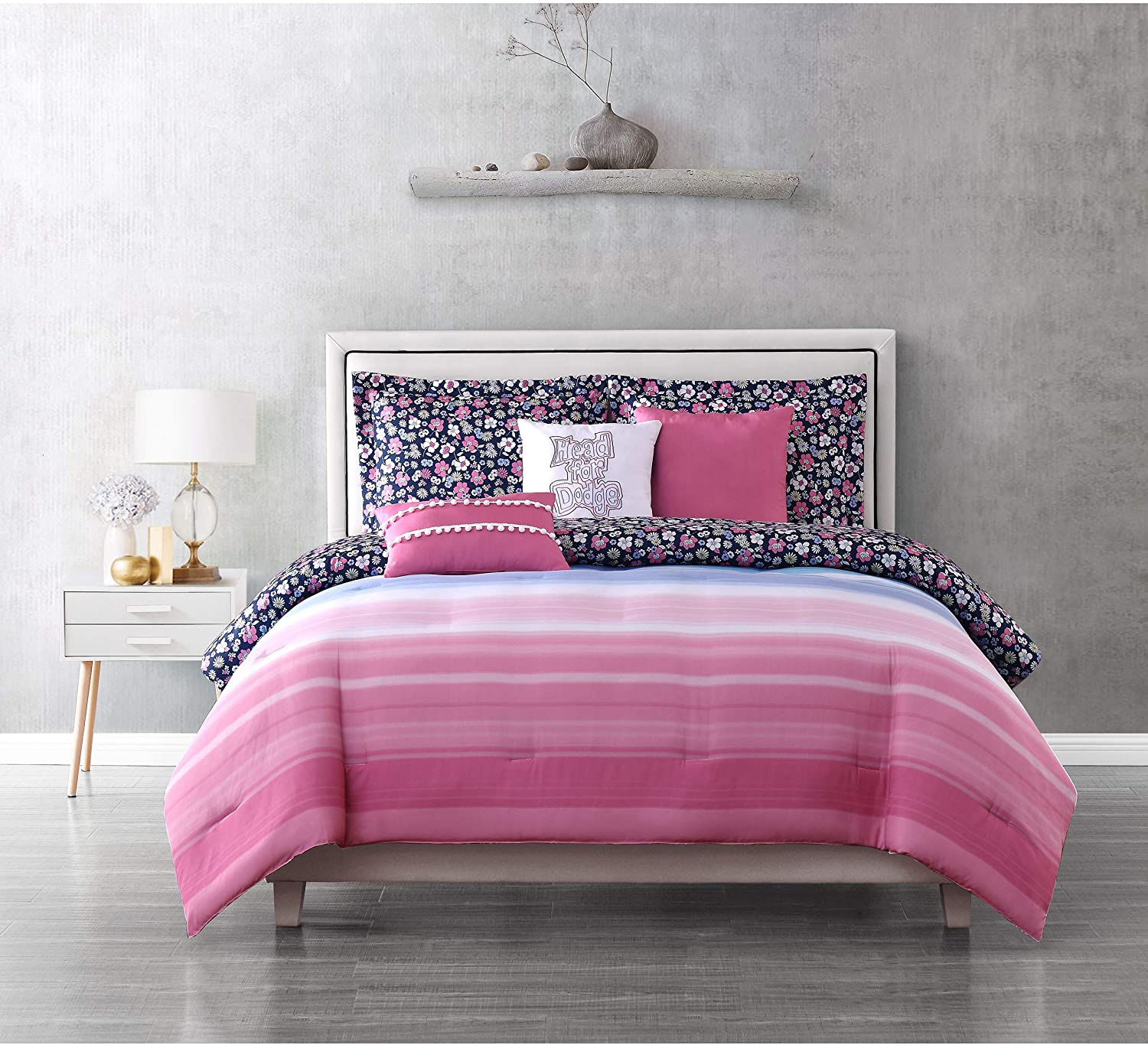 Juicy Couture Cabana Stripe Reversible Comforter Set & Reviews