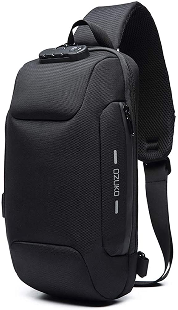 Waterproof Single Strap Backpack with Lock