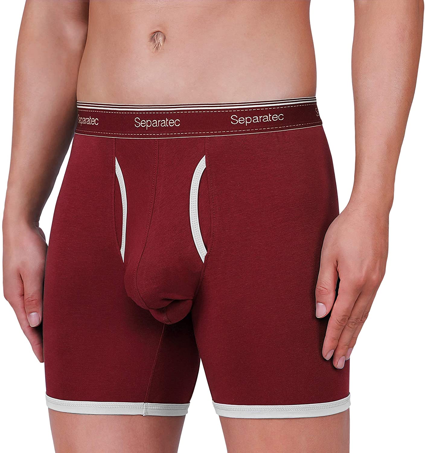 Separatec Men S Underwear Comfort Soft Cotton Boxer Briefs 3 Pack Ebay
