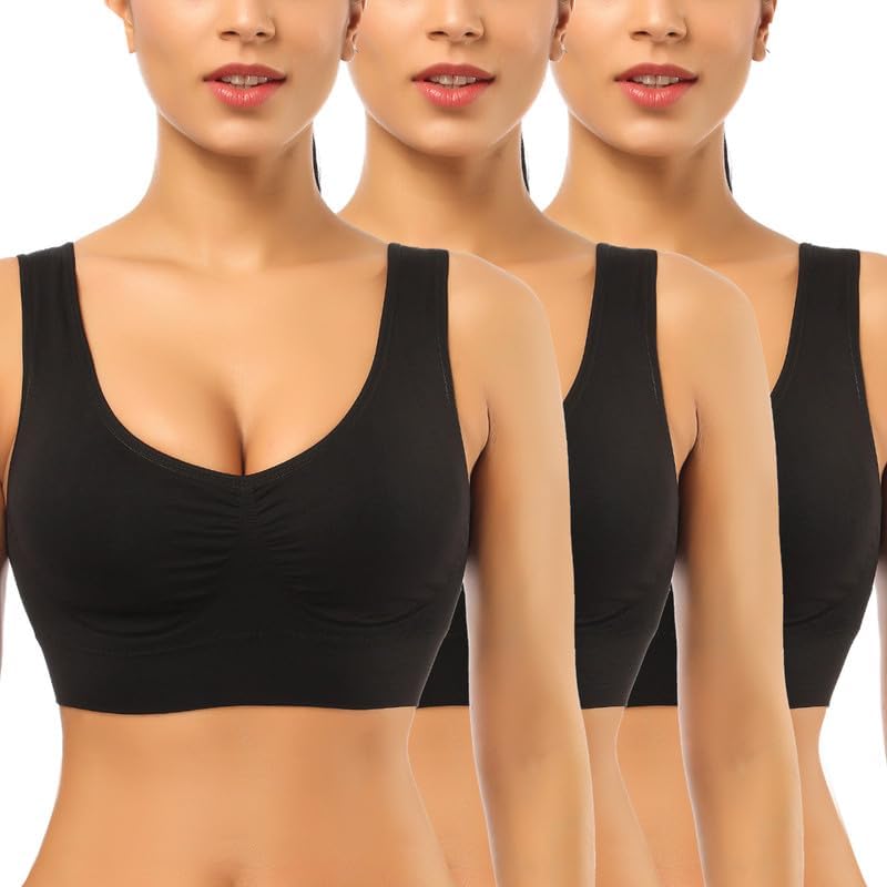 BESTENA Sports Bras for Women, Seamless Comfortable Yoga Bra with Removable  Pads