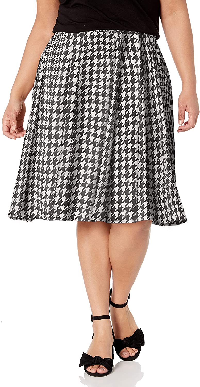 Star Vixen Women's Plus-Size Knee Length Full Skater Skirt | eBay