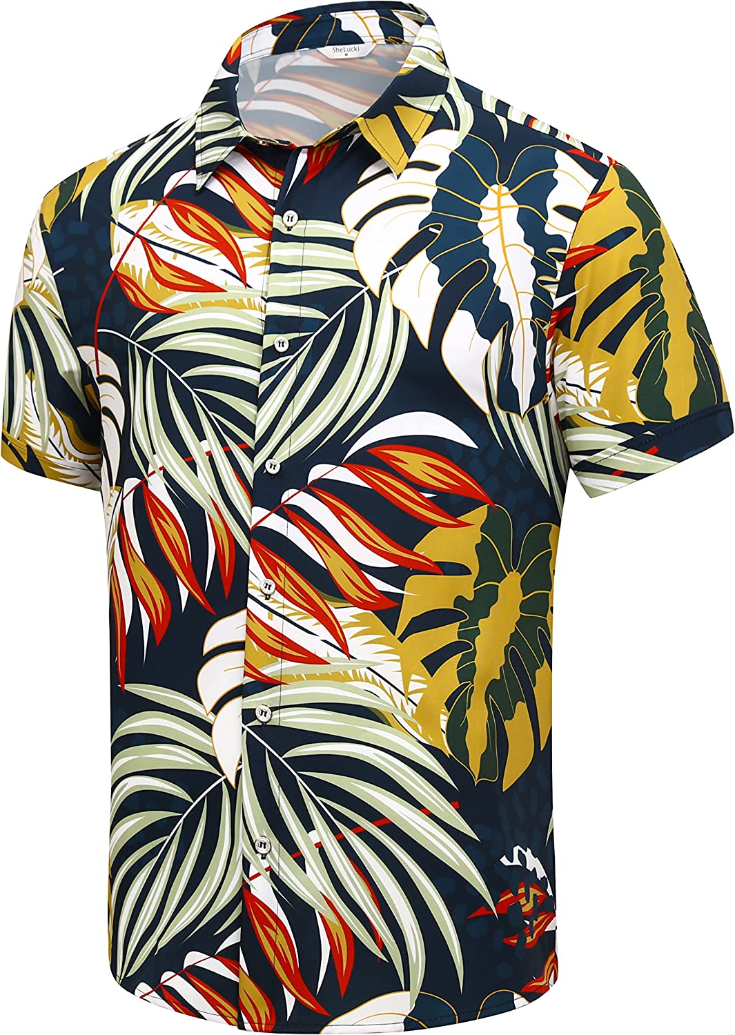 SheLucki Hawaiian Shirt for Men, Unisex Summer Beach Casual Short ...