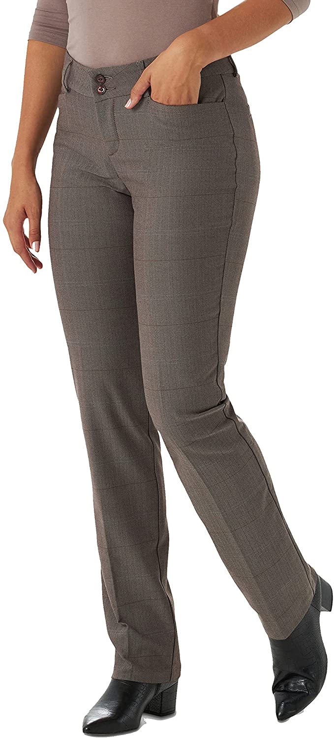 Lee Women's Secretly Shapes Regular Fit Straight Leg Pant | eBay