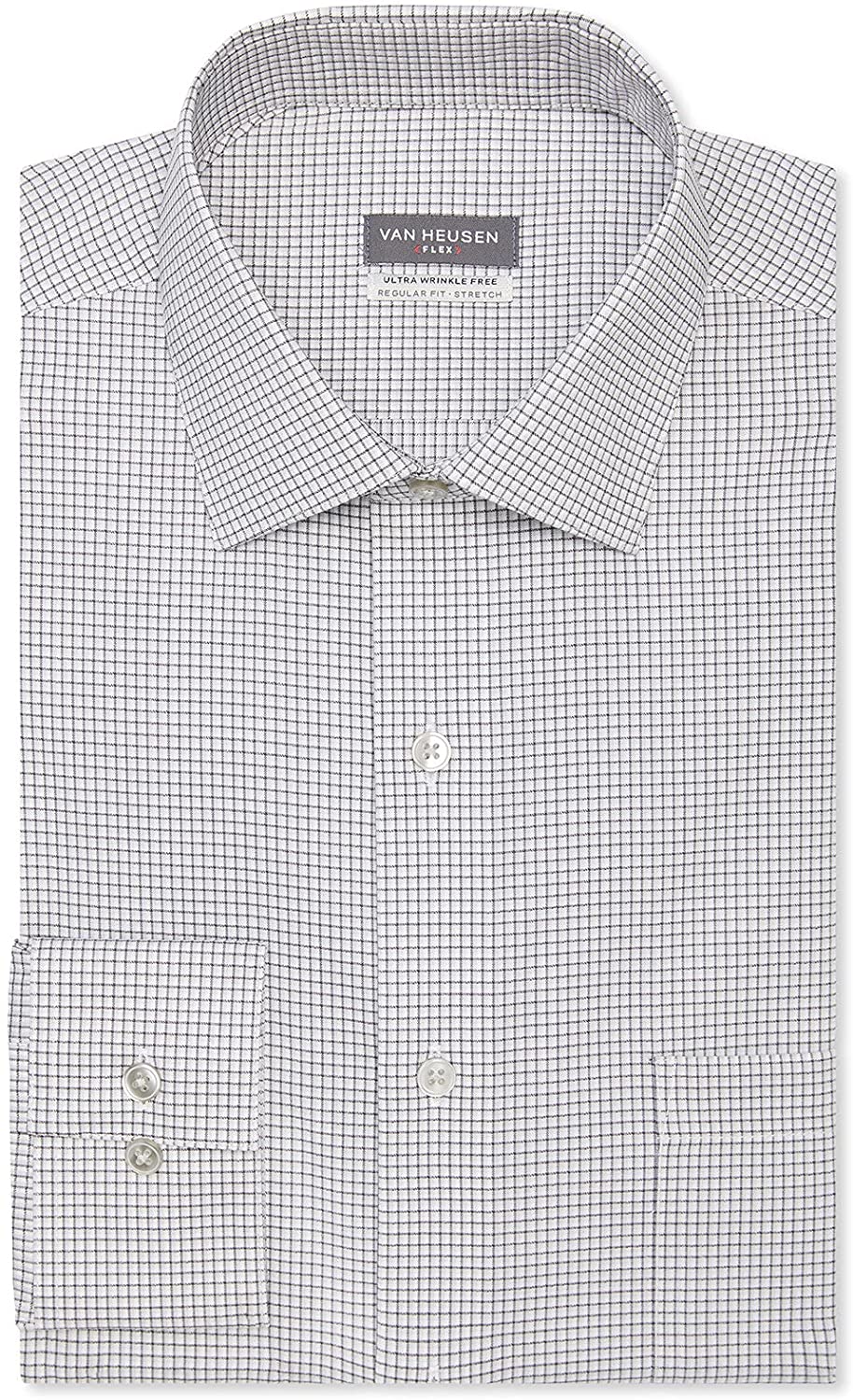 Van Heusen Men's Dress Shirt Regular Fit Ultra Wrinkle Free