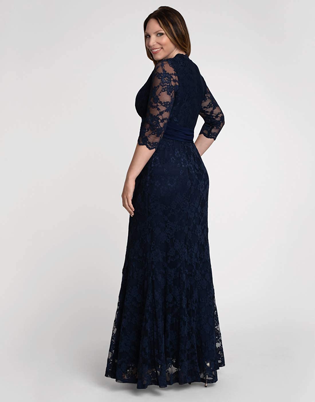 Kiyonna Women's Plus Size Screen Siren Lace Evening Gown | eBay