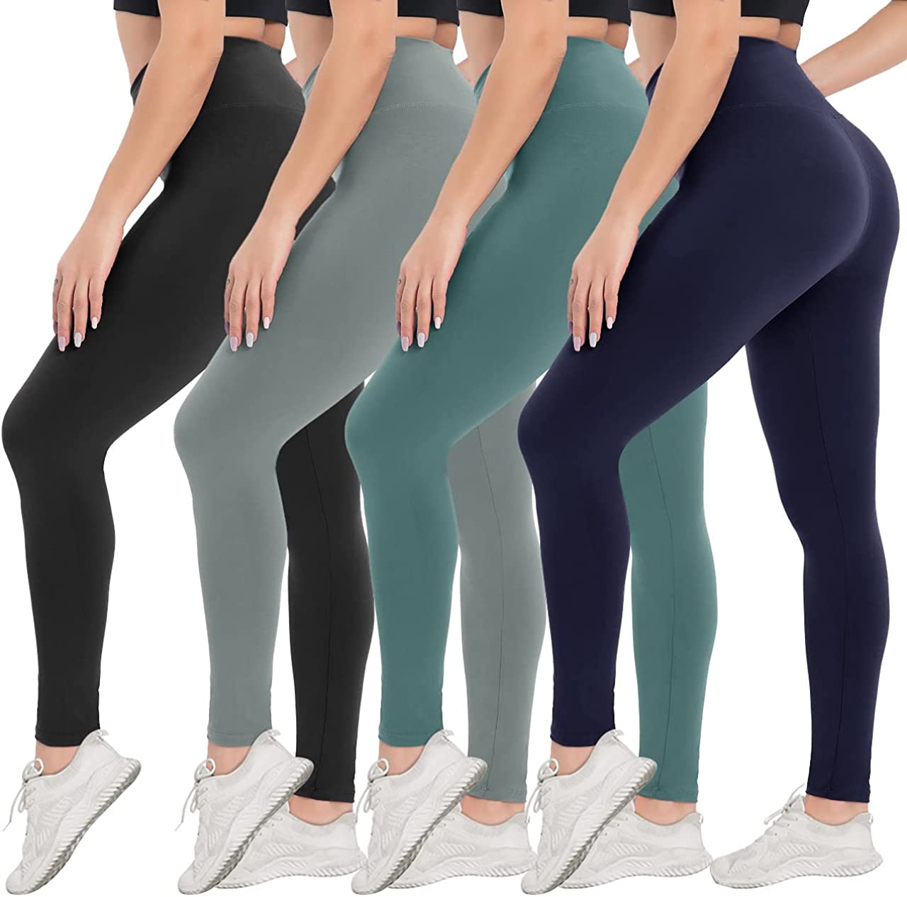 CAMPSNAIL Women High Waisted Leggings - Soft Tummy Control Slimming Yoga  Pants