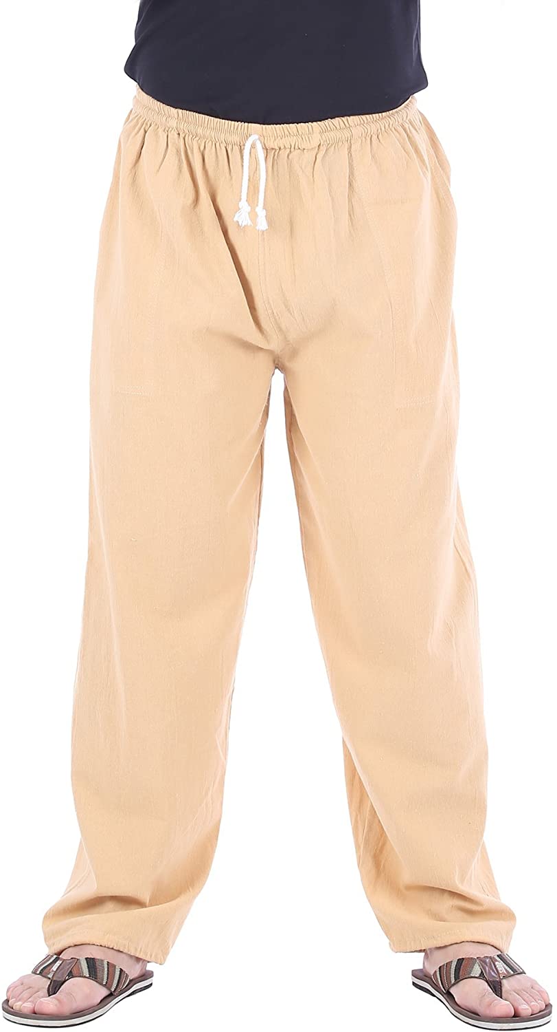 CandyHusky Mens Elastic Waist Casual Lounge Pajama Jogger Yoga Pants Cotton