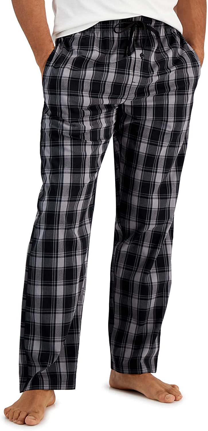 Hanes men's woven online pajamas