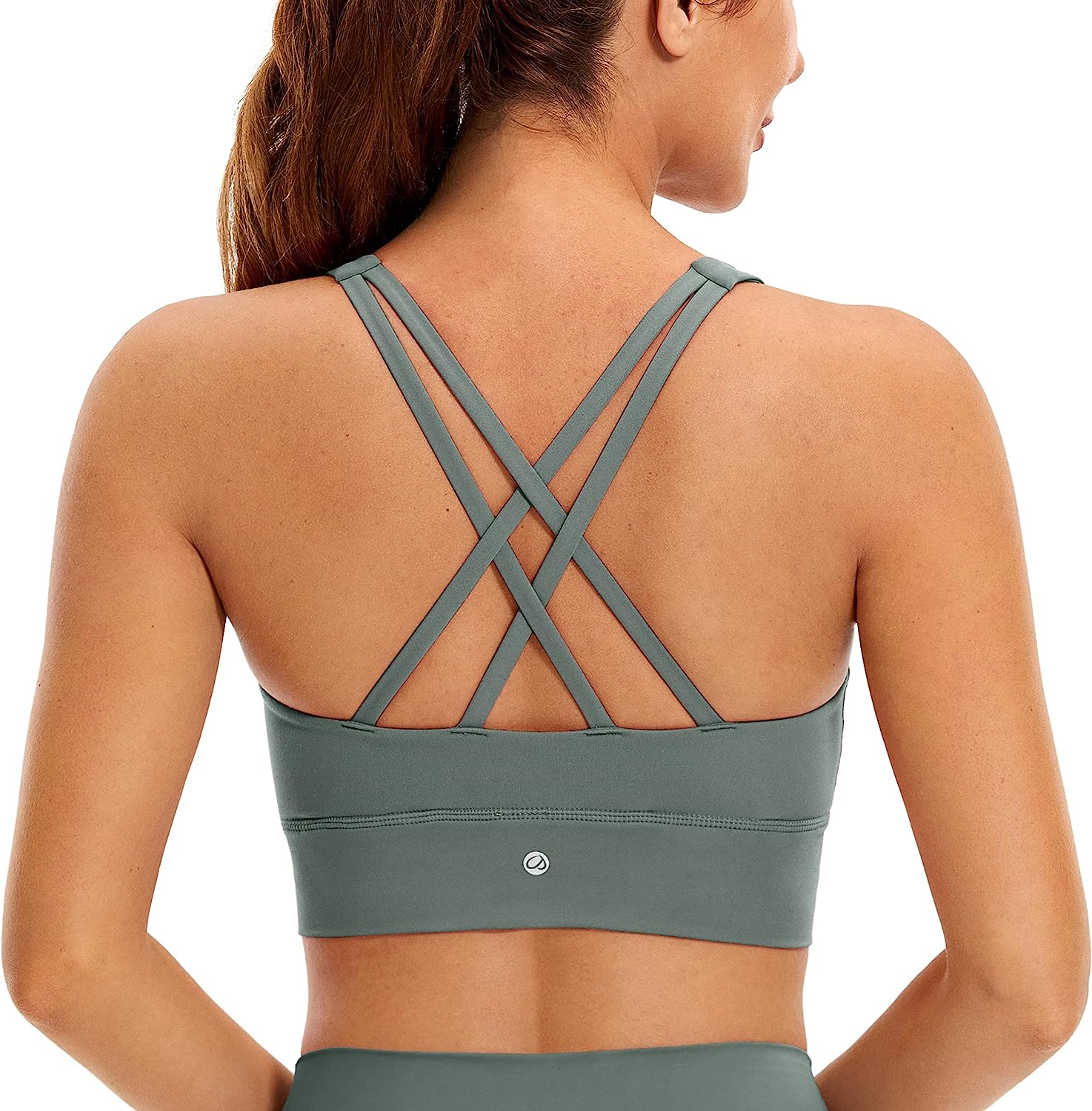  CRZ YOGA Womens Butterluxe Strappy High Neck