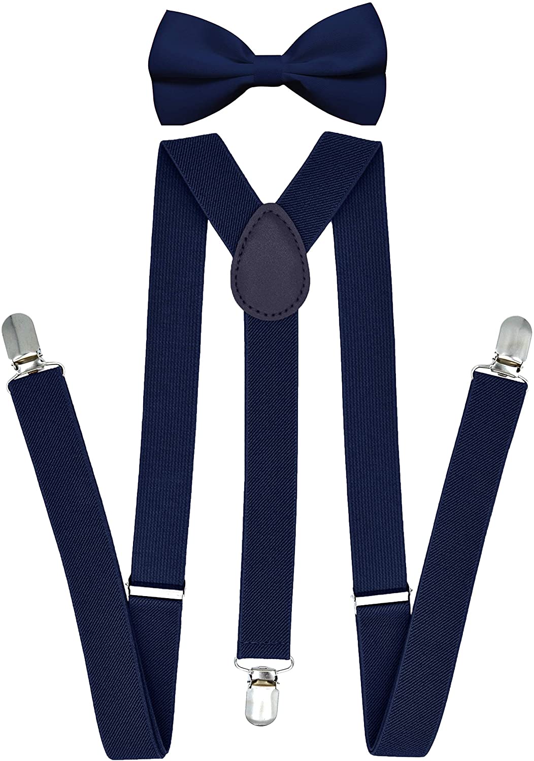 Mens Adjustable Elastic Suspenders y Bow Tie Set