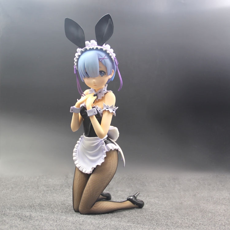 29CM Life in a different world from zero Rem Ram Maid outfit Bunny girl Action Figure Japan Anime PVC Model Toys-3
