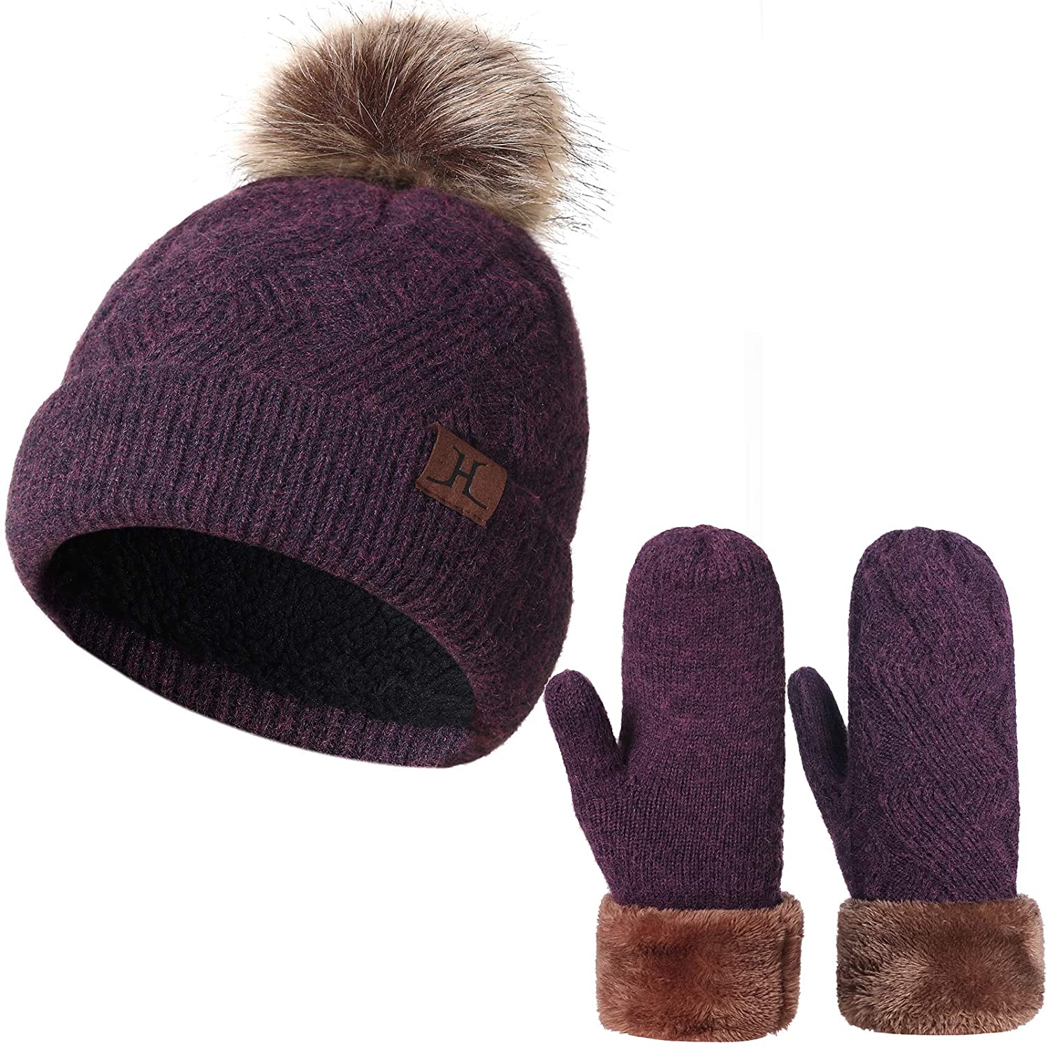 ladies thermal hat and gloves