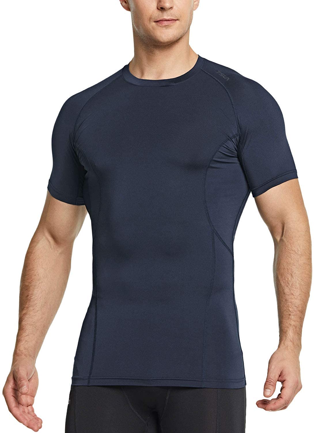  TSLA Men's UPF 50+ Quick Dry Short Sleeve Compression