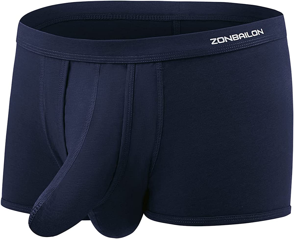 ZONBAILON 5-Pack Mens Bulge Enhancing Briefs Underwear Low Rise