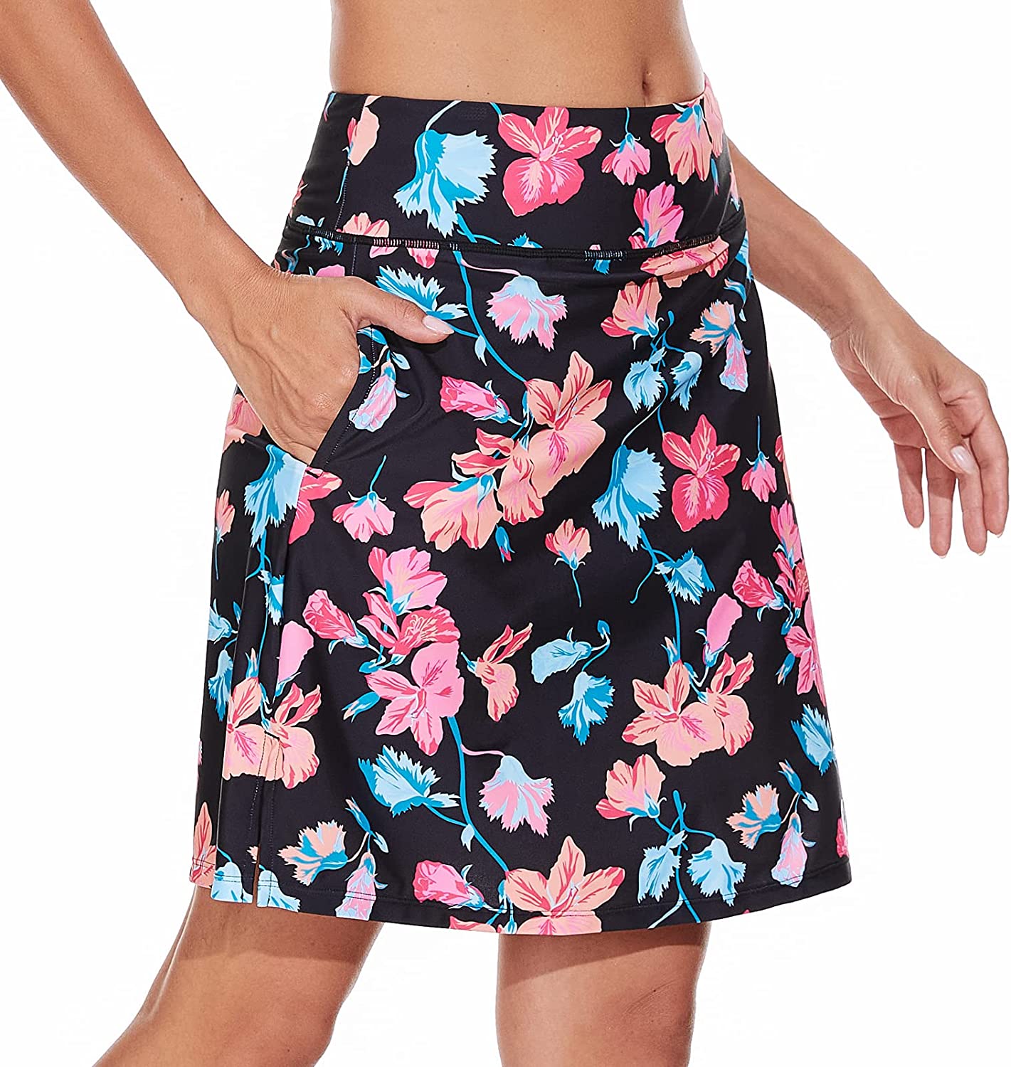 M MOTEEPI Modest Knee Length Skorts Skirts for Women Tennis Athletic Golf  Skort | eBay