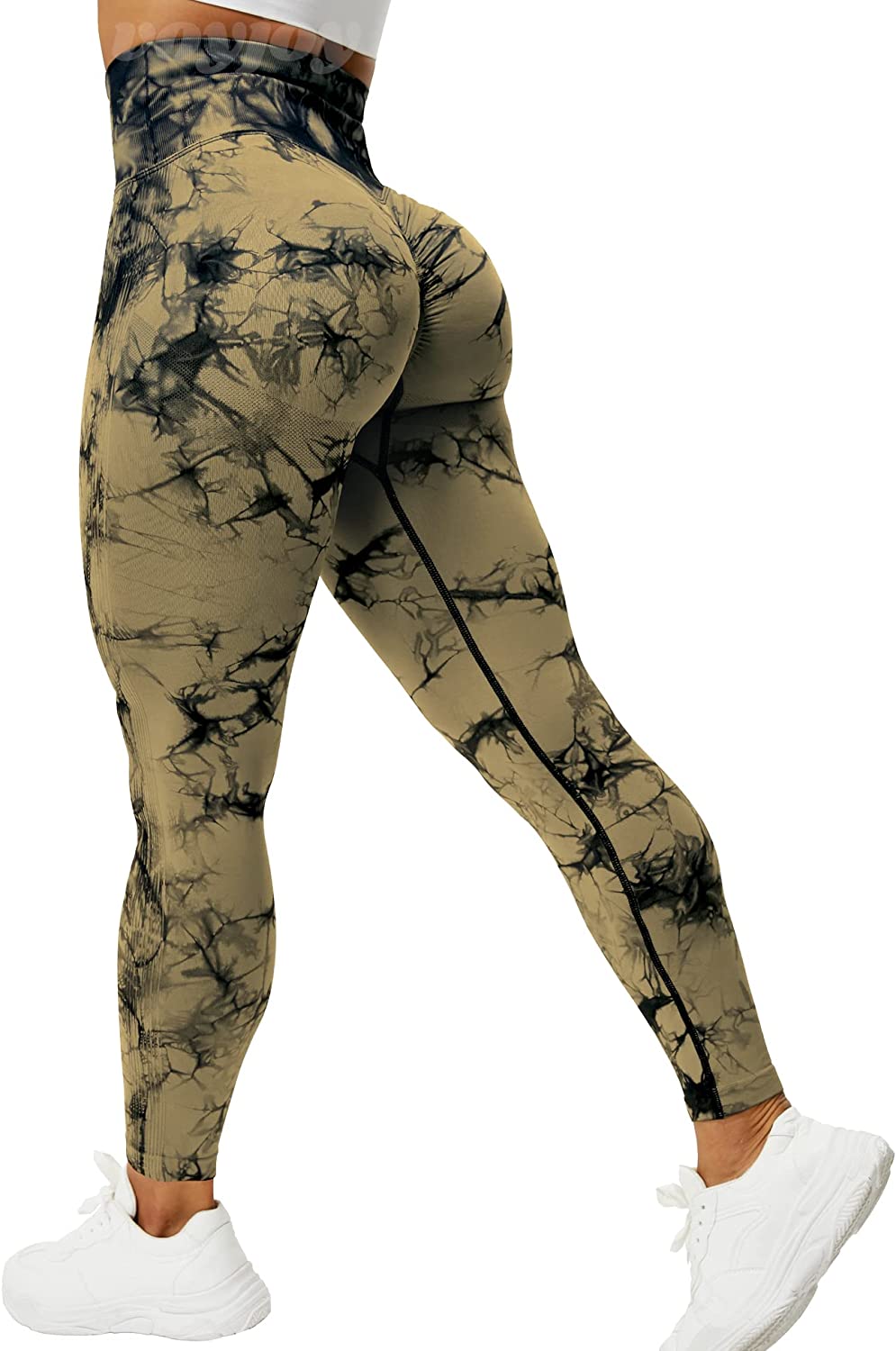 VOYJOY Tie Dye Biker Shorts for Women High Waist Seamless Shorts Workout  Yoga Leggings Scrunch Butt Lift Gym Pants - ShopStyle