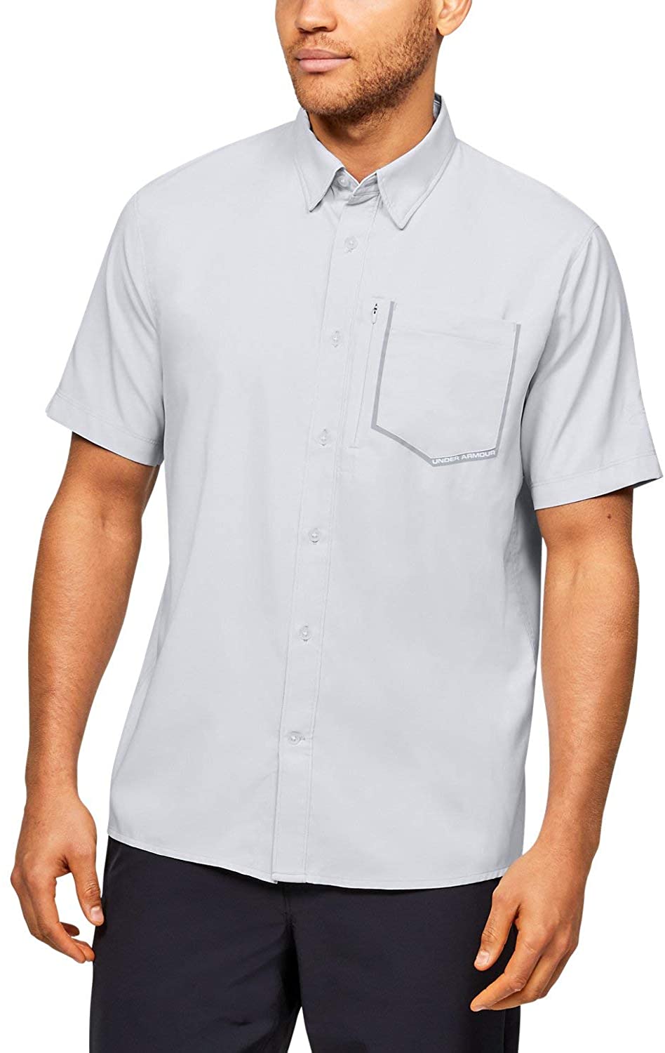 under armor short sleeve button down