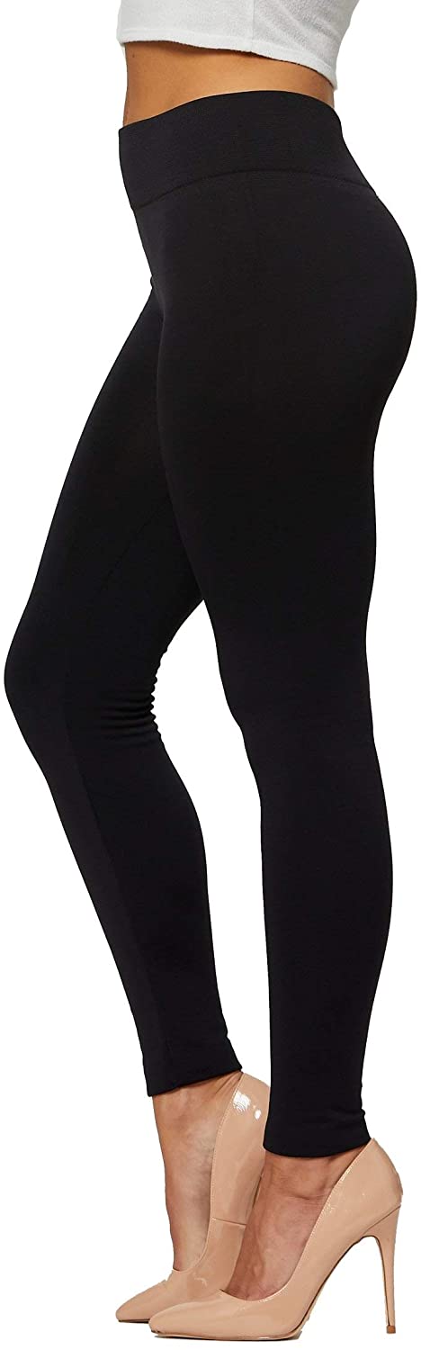 High Waist 20+ Colors Regular and Plus Size Premium Women's Fleece Lined Leggings