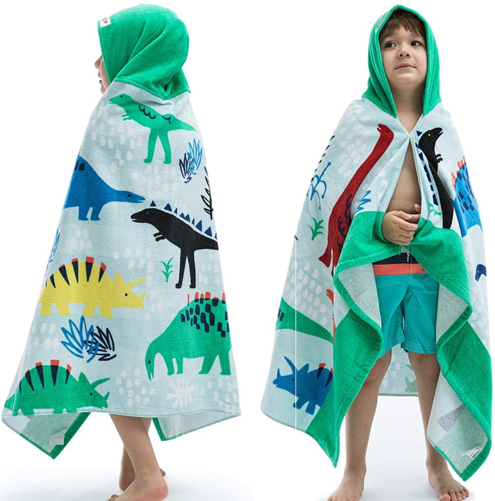 Ultra Soft and Extra Large Hooded Towels for Kids Beach Or Bath Towel Super Comfy Kids Bath Towel 100% Cotton Childrens Swimming/Bath Towel with Hood for Girls and Boys Lion Design 