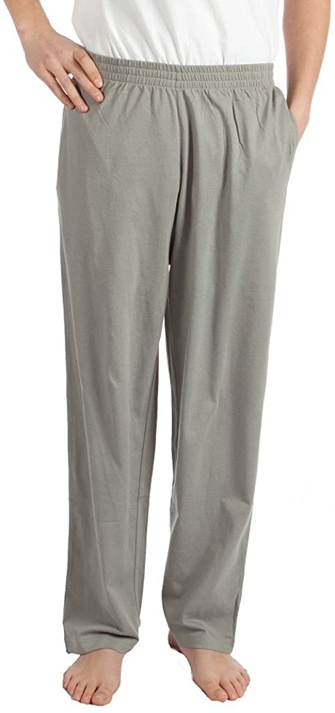 Pembrook Mens Jersey Knit Pants with Elastic Waistband 