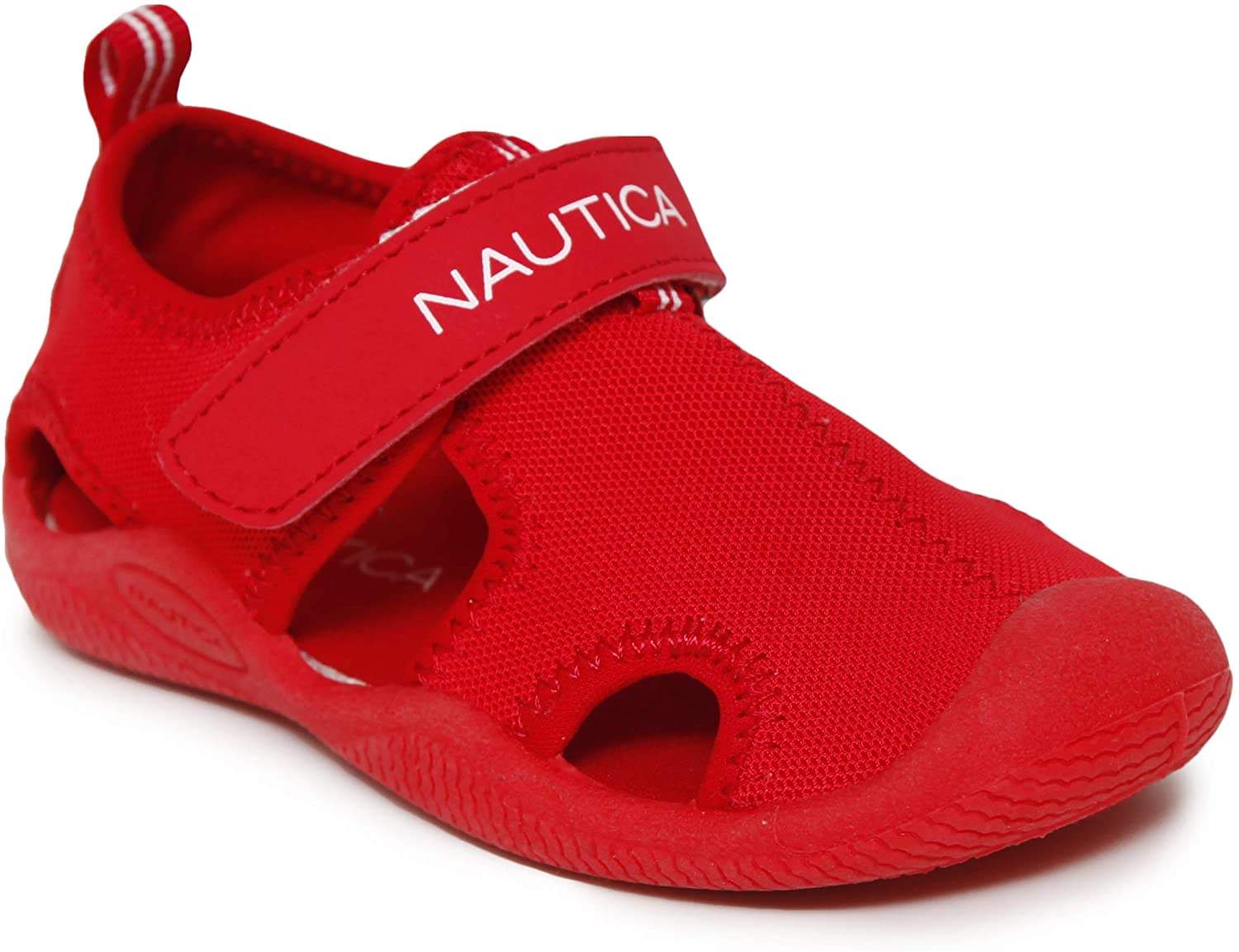 Nautica Kids Kettle Gulf Protective Water Shoe,Closed-Toe Sport Sandal-Navy Red 