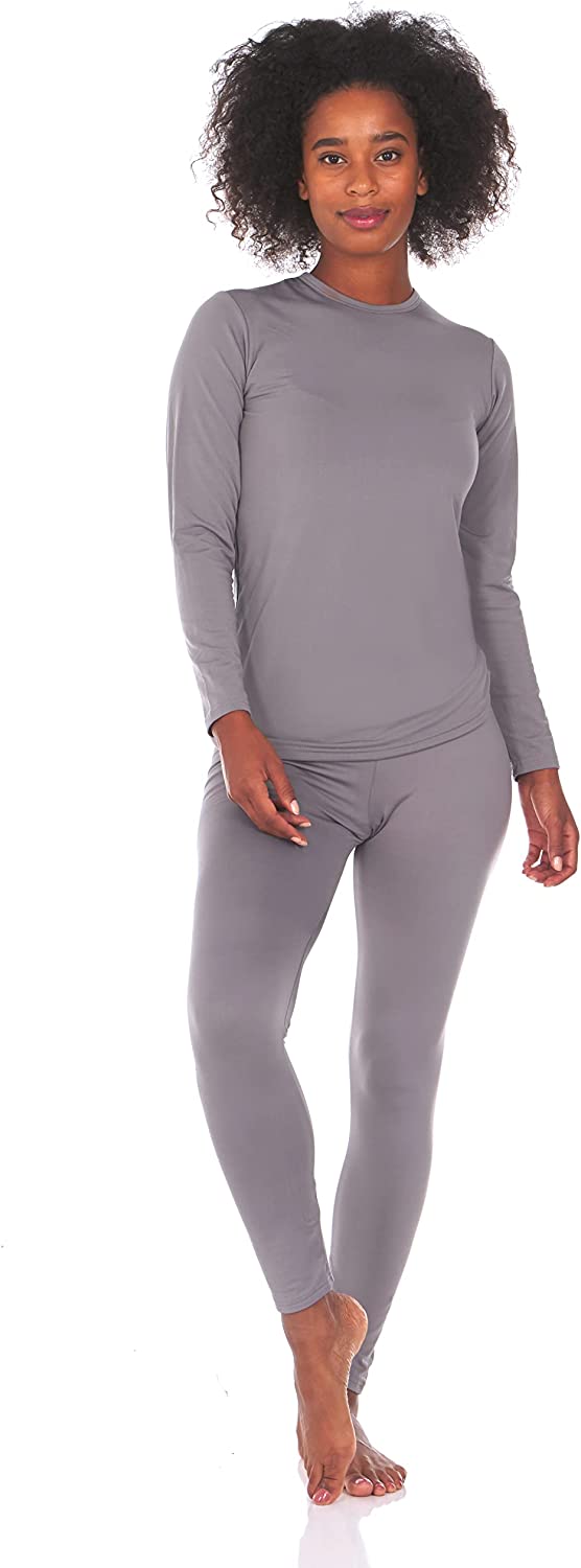Thermajane Long Johns Thermal Underwear for Women Fleece Lined Base Layer  Pajama