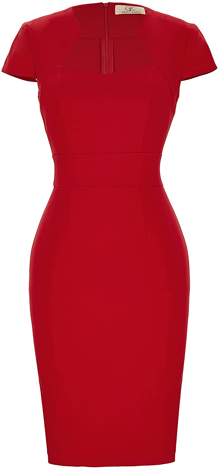 Grace KARIN Vintage Cap Sleeve Bodycon Dress Slim Fit Work Pencil Dress For  Women, Perfect For Wiggle Parties And Pink Lady Cocktail Events A30 230603  From Wai01, $20.84