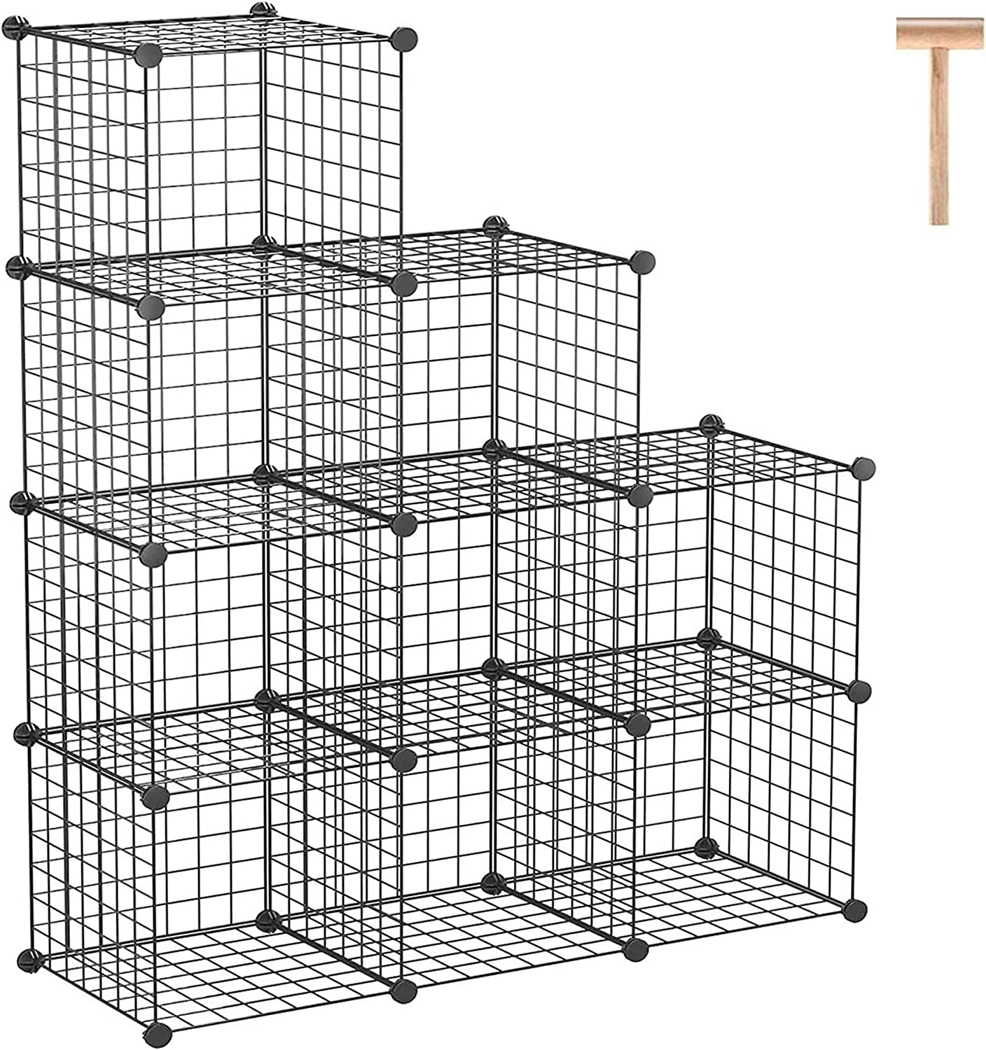 C&amp;AHOME Wire Cube Storage, 9-Cube Organizer Metal, Wire C Grids Storage, Storage |