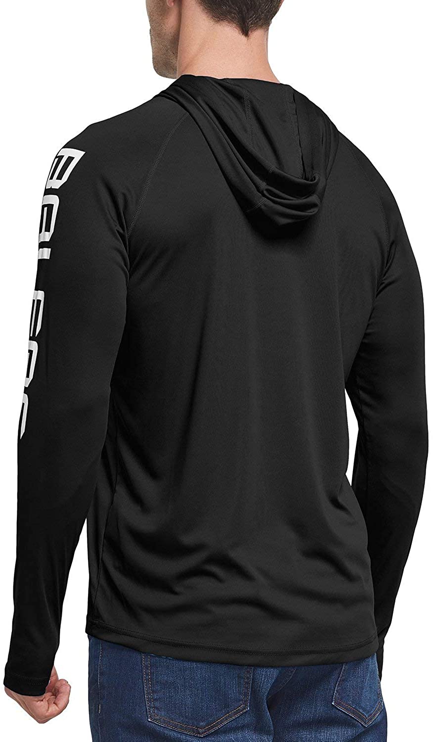 BALEAF Men's UPF 50+ Sun Protection Athletic Hoodie Long Sleeve Workout ...