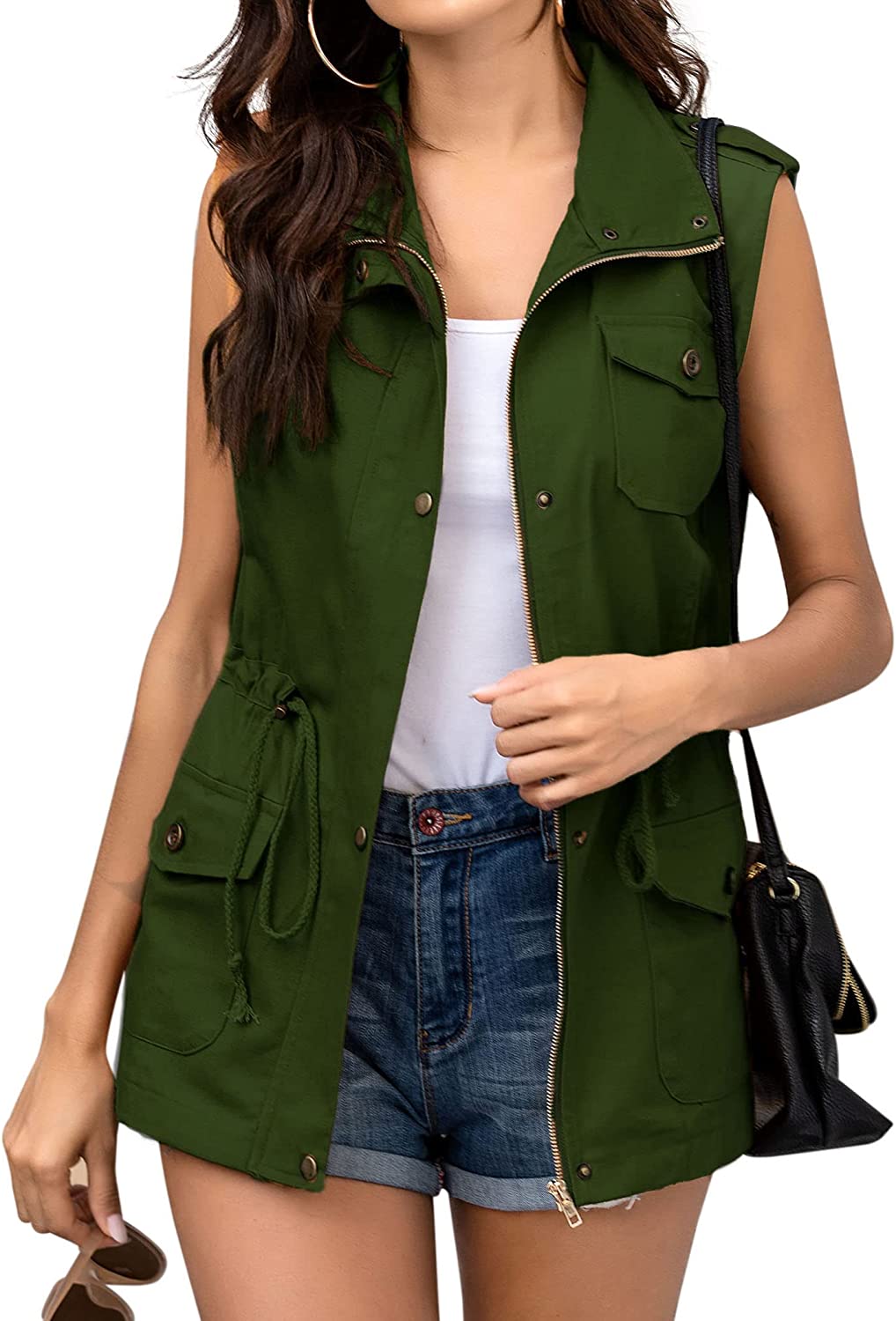 Hooded hotsell cargo vest