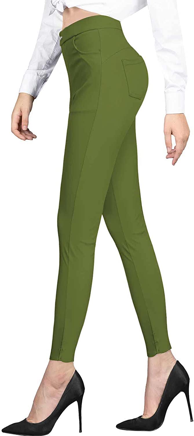 Ugerlov Women's High Waisted Dress Pants Work Business Casual Slacks  Tapered Ankle Pants with Pockets, Mint Green, Small : : Clothing,  Shoes & Accessories