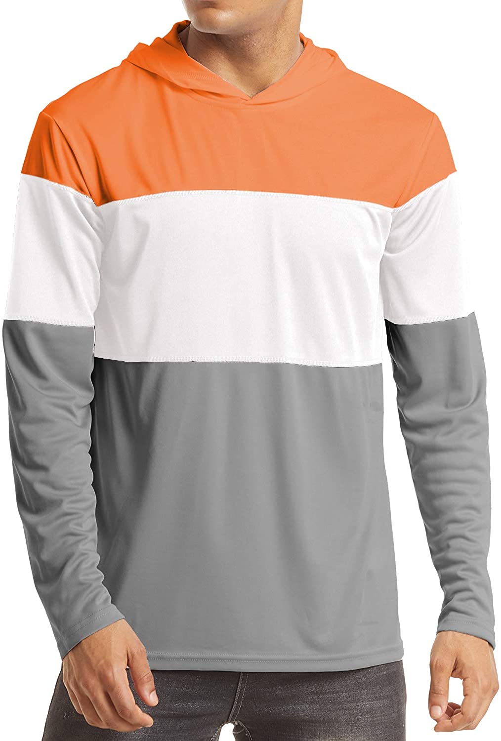 FASKUNOIE Men's Sweatshirts UPF 50+ Sun Protection Long Sleeve Casual  Outdoor Ho