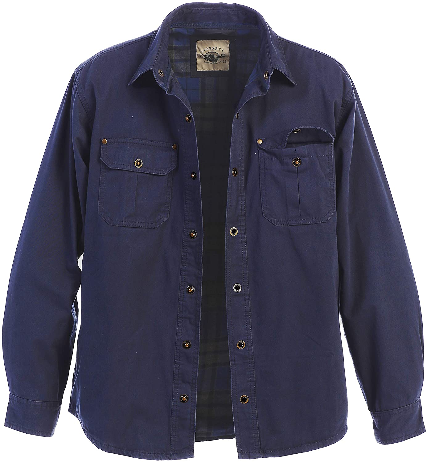 Gioberti Men's 100% Cotton Sportwear Full Zipper Twill Bomber Jacket