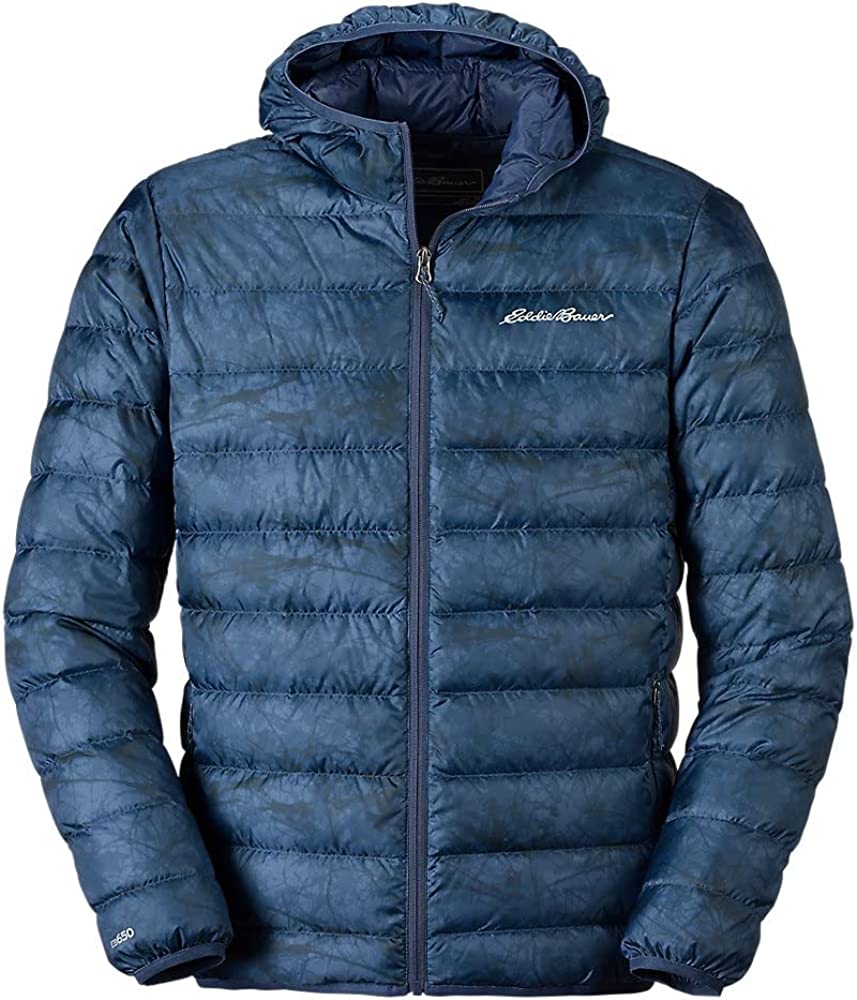 Eddie Bauer Men's CirrusLite Down Hooded Jacket, Dk Smoke Htr Recycled,  Medium Regular : : Clothing, Shoes & Accessories