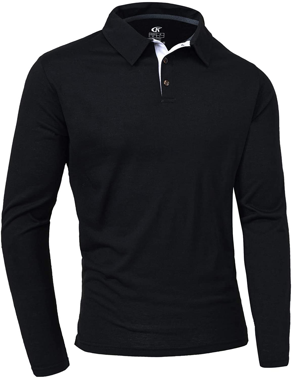 long sleeve polo shirts slim fit