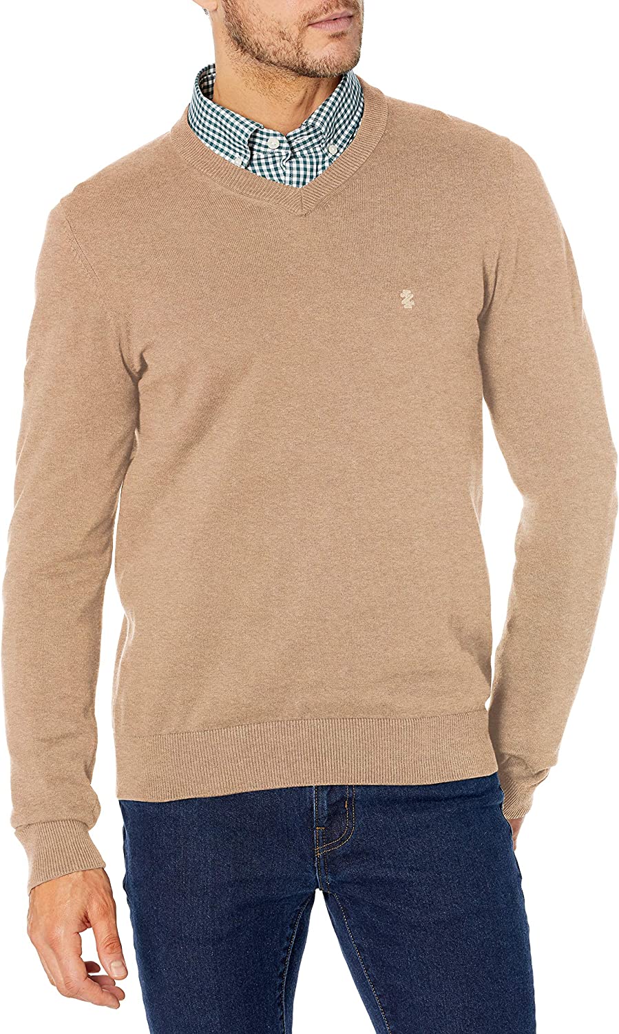 IZOD Men's Premium Essentials Solid V-Neck 12 Gauge Sweater