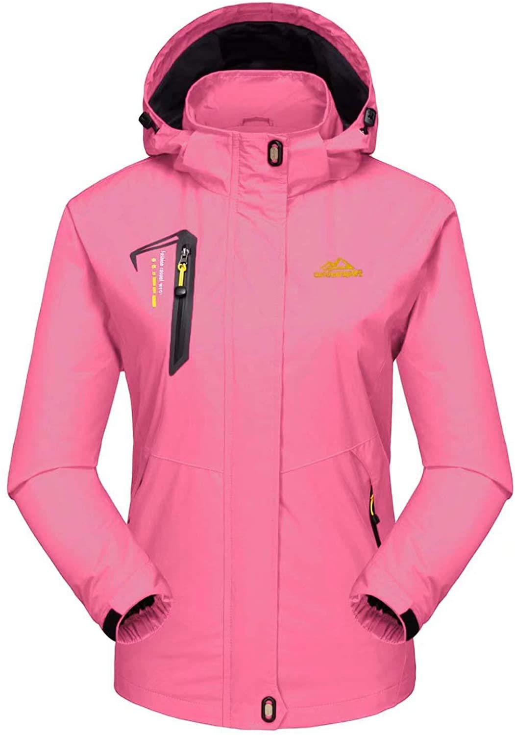 MAGCOMSEN Women's Windbreaker Rain Jacket Water Resistant Hiking Jacket Lightweight Raincoat for Running Fishing 