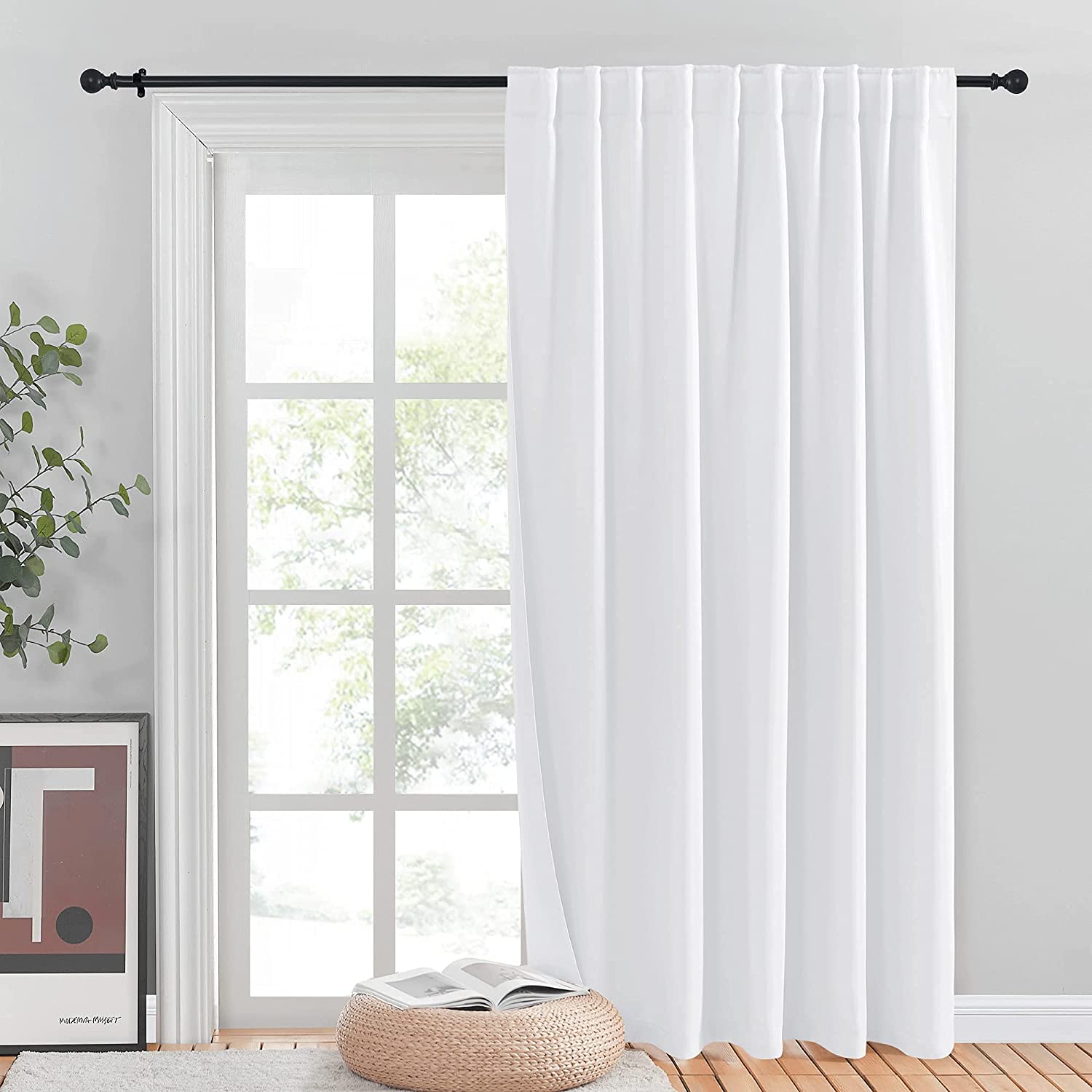 NICETOWN Patio Door Curtain Slider Blind, Vertical Blinds, Wide